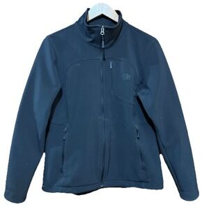North Face‎ Apex Jacket Womens Medium Black Full Zip Soft Shell Pockets GORPcore